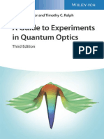 Bachor, Hans-Albert - Ralph, Timothy C - A Guide To Experiments in Quantum optics-Wiley-VCH Verlag GMBH (2019)