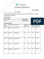 ELSS Investment Receipt