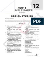 Social Science Free Sample Paper 12