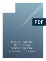 Plan Estrategico Institucional Idd 2022 2025