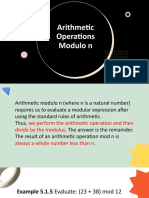 5.1 Modular Arithmetic Part 2