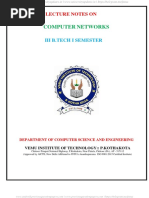 JNTUA Computer Networks Notes - R20