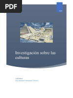 Investigación Sobre Las Culturas