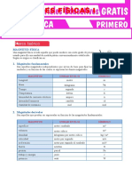 Magnitudes Fundamentales y Derivadas para Primer Grado de Secundaria