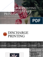 Discharge Printing and Resist Style Printing