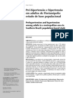 Pre-Hipertensao em Adultos em Florianopolis