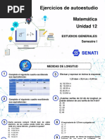 Ejercicios de Autoestudio - U12 Matematica