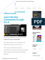 Logic Pro X - Key Commands (Ultimate Guide) - Professional Composers