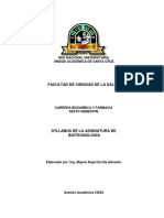 Syllabus Biotecnología 1-2023