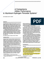 Electrochemical Comparisons of Corrosion Inhibitor Performance in Aluminum-Hydrogen Peroxide Systems