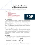 4 Ingenier Ia Inform Atica: o II26 Procesadores de Lenguaje