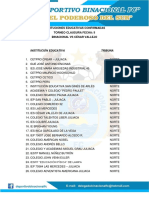 Distribucion Colegios - Binacional VS Ucv