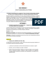 GUIA SEMANA 1 - Derechos Fundamentales para El Trabajo