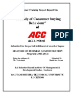 ACC - Consumer Buying Behaviour