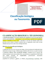 Resumo Sobre Classificação Biológica Ou Taxonomia