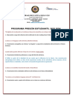 Programa Pregon Estudiantil 2023 - 2024