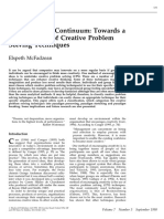 McFadzean - 1998 - The Creativity Continuum Towards A Classification of Creative Problem Solving Techniques