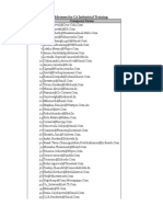 CA Industrial Training HR Ids