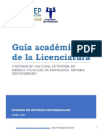 Guía Académica de La Licenciatura. Sitio Orientación Académica