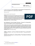 Pensar La Persona A Través Del Tejido: Una Propuesta de Interpretación A Partir Del Ejemplo de Los Tejidos Jalq'a (Bolivia)