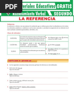 Clases de Referentes para Segundo Grado de Secundaria