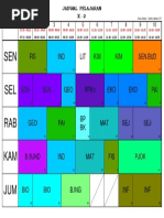 Jadwal Kelas X - 2