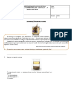 Avaliação de CIÊNCIAS