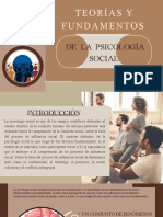 Teorías Y Fundamentos: de La Psicología Social