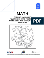 Math 6 DLP 24 - Forming Equivalent Fractions Solving The Missing Number in A Pair of Equivalent F