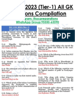 SSC CGL 2023 26th July (Shift-3) All GK Questions