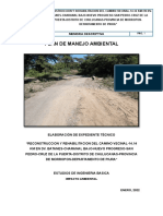 Plan de Manejo Ambiental Carretera