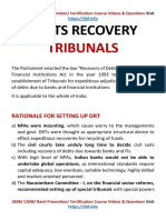 Debts Recovery Tribunals