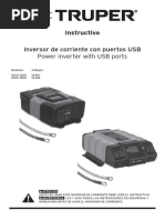 Inversor de Corriente Con Puertos USB Power Inverter With USB Ports