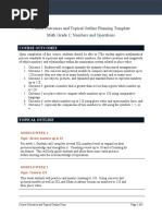 Course Outcomes and Topical Outline Planning 