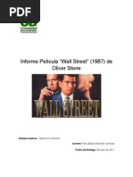 Informe - Pelicula Wall Street