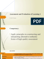 Assessment and Evaluation of Learning v2