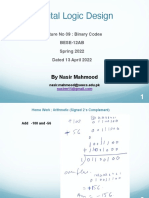 09 DLD Lec 09 Binary Codes Dated 13 Apr 2022 Lecture Slides