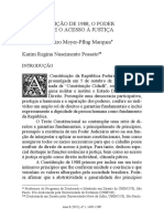 A Constituição de 1988, O Poder Judiciário E O Acesso À Justiça Samantha Ribeiro Meyer-Pflug Marques Karim Regina Nascimento Possato