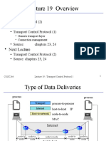 Lecture 19 Overview: - Last Lecture - This Lecture