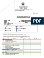 Oplan Balik Eskwela Monitoring Tool 2023