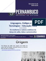 Aula 1 (2°bimestre) - Os Modismos e Valores Estéticos Da Dança de Salão, Tabus e Preconceitos