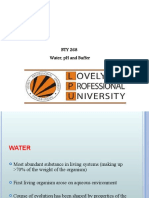 Water - PH and Buffer