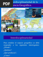 1.1.3 Interdisciplinariedad de La Ciencia Geografica