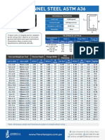 U Channel Steel Astm A36