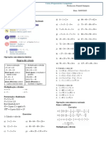 Aula 1 - Números Inteiros e Racionais