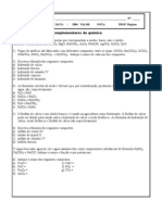 Nomenclatura Ácidos Base Sais e Óxidos