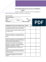 Checklist Avaliação de Habilidades de Sala de Aula e Interação Social