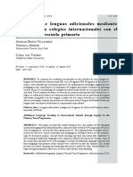 Enseñanza de Lenguas Adicionales Mediante Indagación en Colegios Internacionales Con El Programa de Escuela Primaria