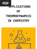 Applications of Thermodynamics in Chemistry