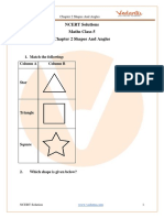 NCERT Solutions For Class 5 Maths Chapter 2 - Shapes and Angles - .